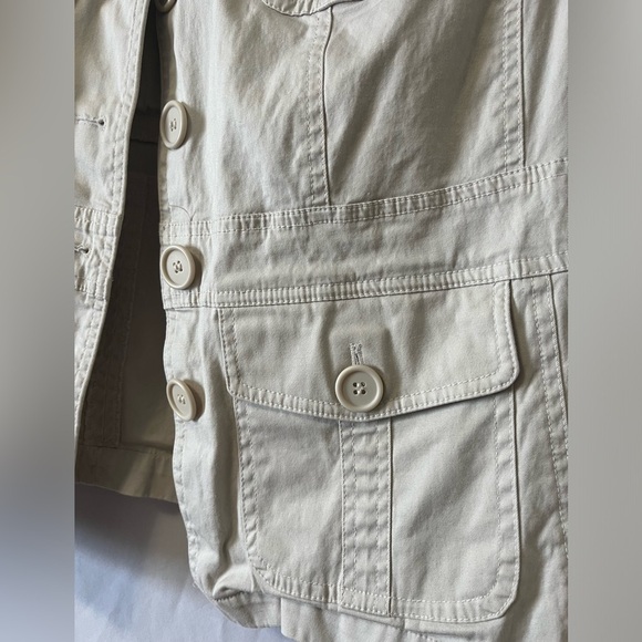 Lane Bryant Women’s Tan Button Up Coat SiE 14-16 - Picture 4 of 7